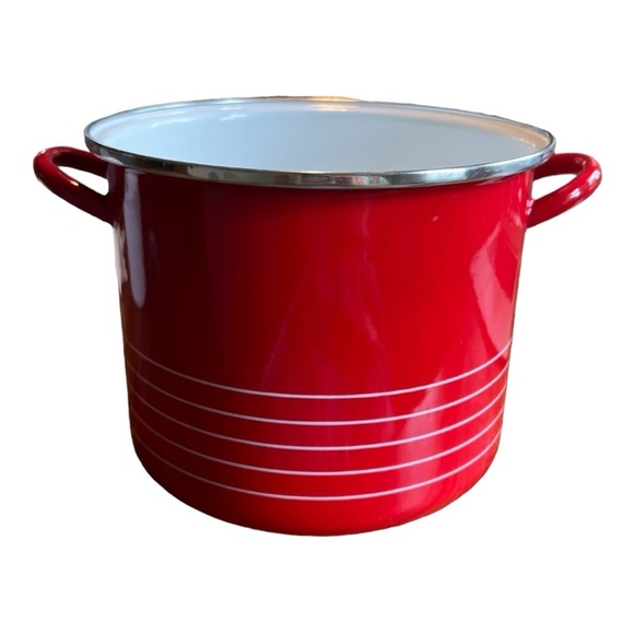 Copco Red Enamel Stockpot 5 qt Pot Sam Lebowitz Design Spain - Picture 1 of 9